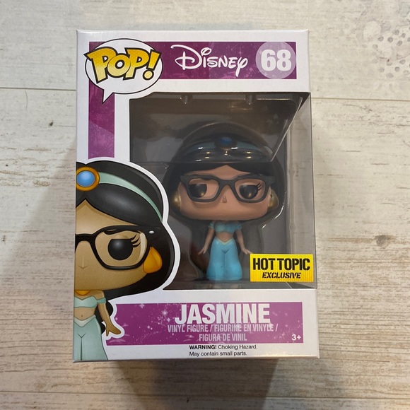 Funko Pop Nerd Jasmine #68 Disney Exclusive Figure - Picture 2 of 8